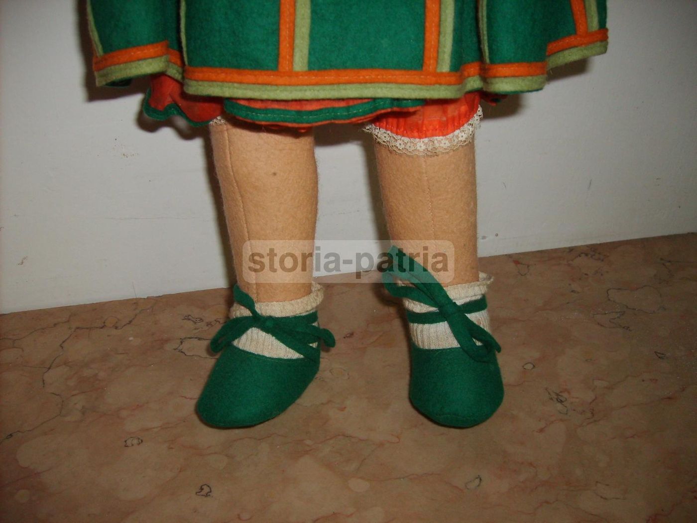 Bambola Lenci Originale In Pannolenci, Anni '50, Firmata, 50 Cm
