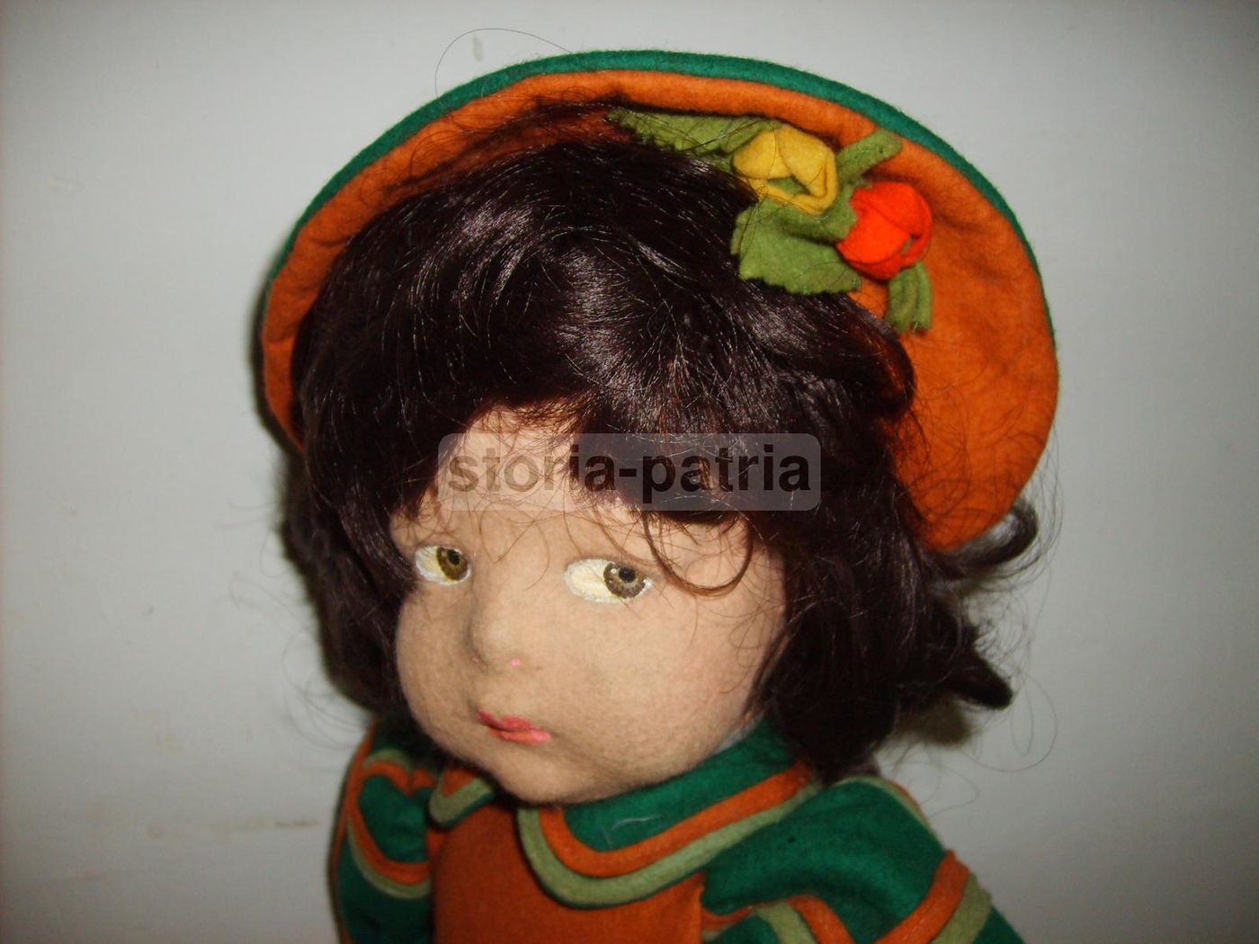 Bambola Lenci Originale In Pannolenci, Anni '50, Firmata, 50 Cm