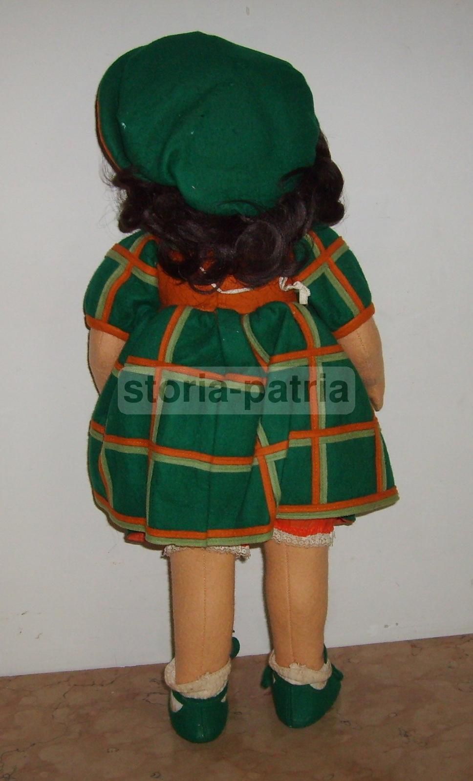 Bambola Lenci Originale In Pannolenci, Anni '50, Firmata, 50 Cm