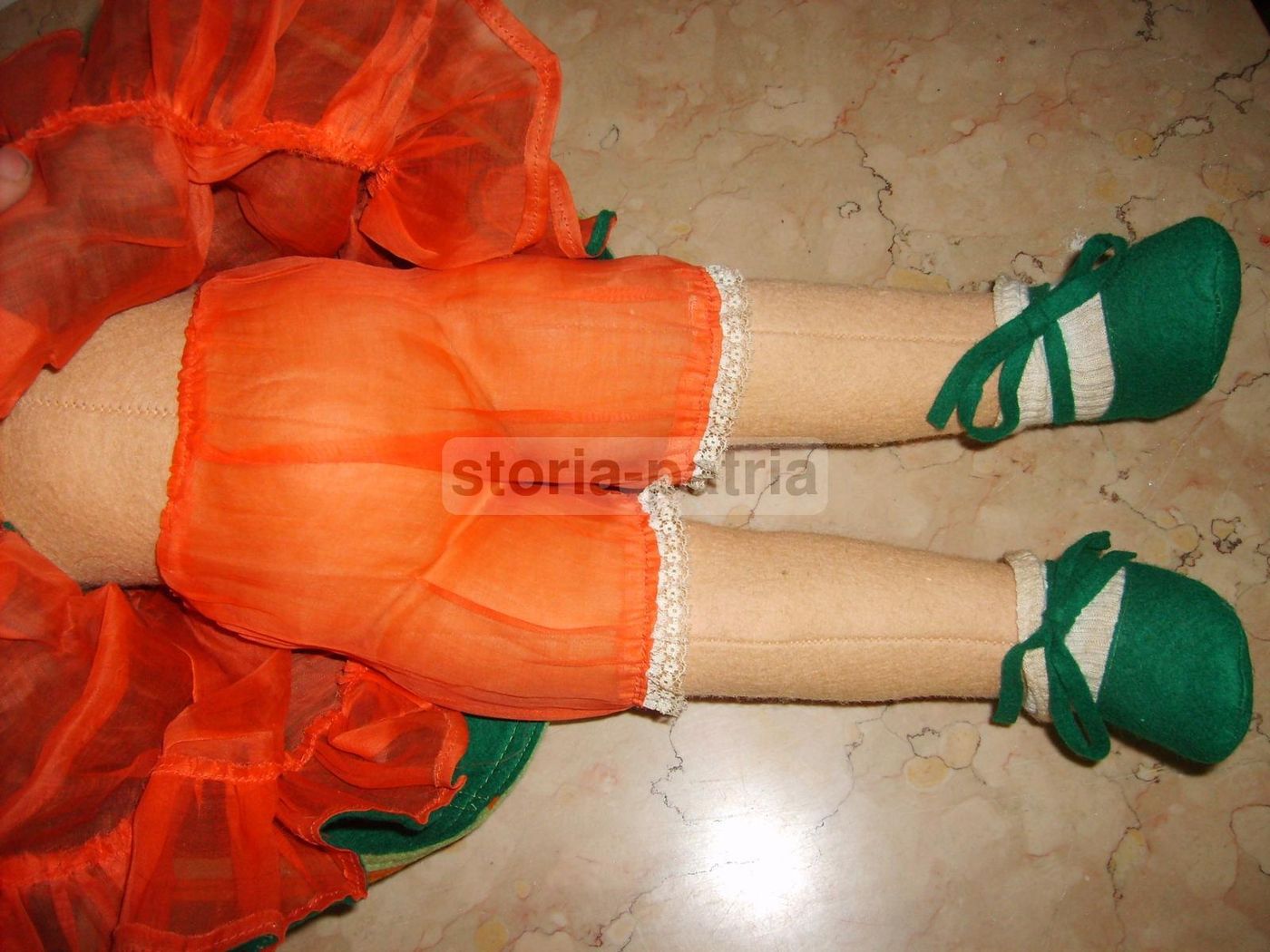 Bambola Lenci Originale In Pannolenci, Anni '50, Firmata, 50 Cm