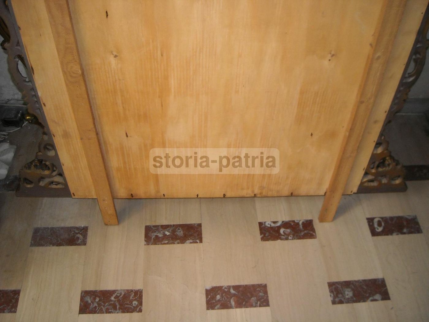 Specchiera Dorata Decorativa Grande Epoca '900 Cm 195x135