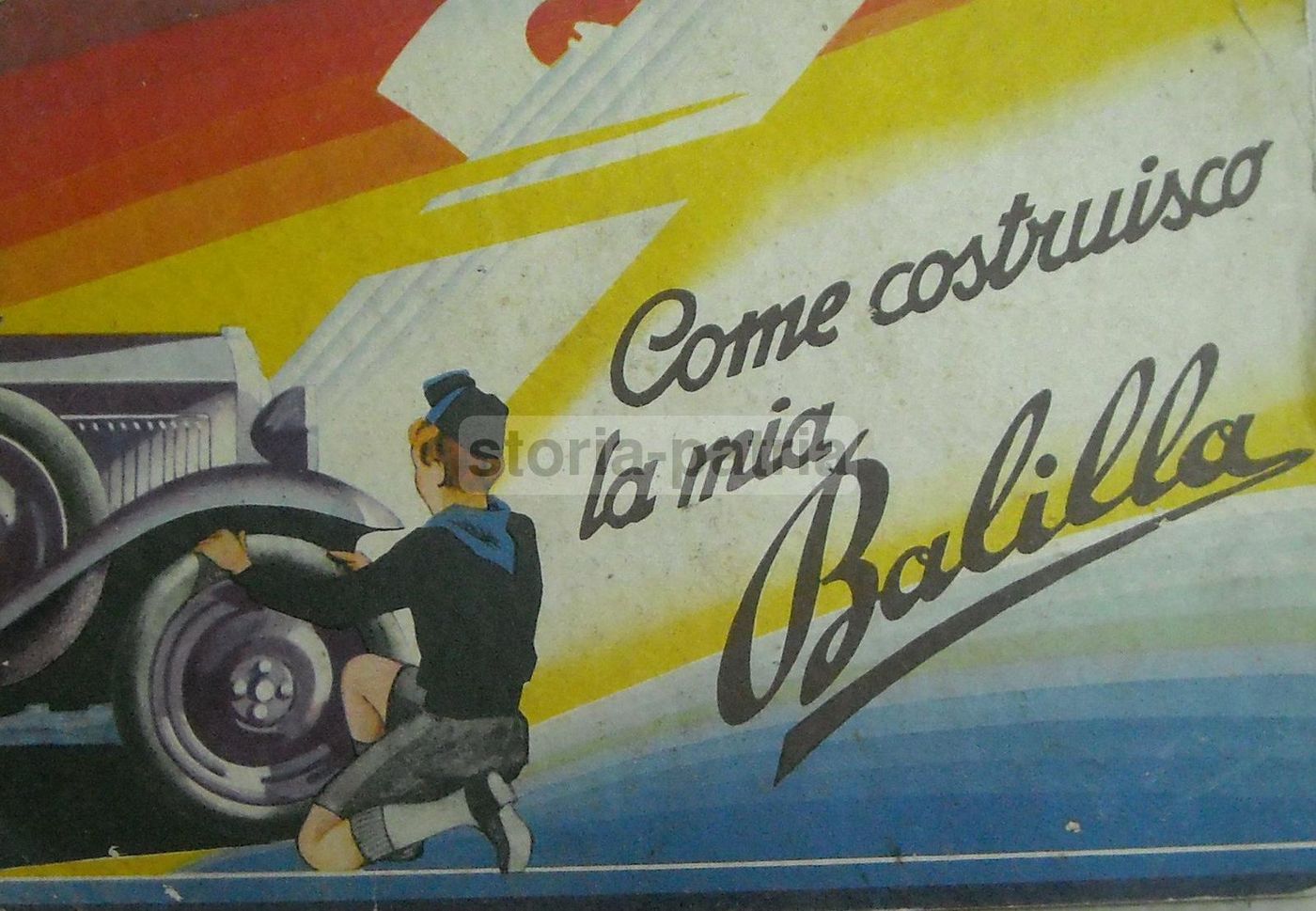 Balilla Fiat 1932: Pubblicazione Futurista Lingotto Torino