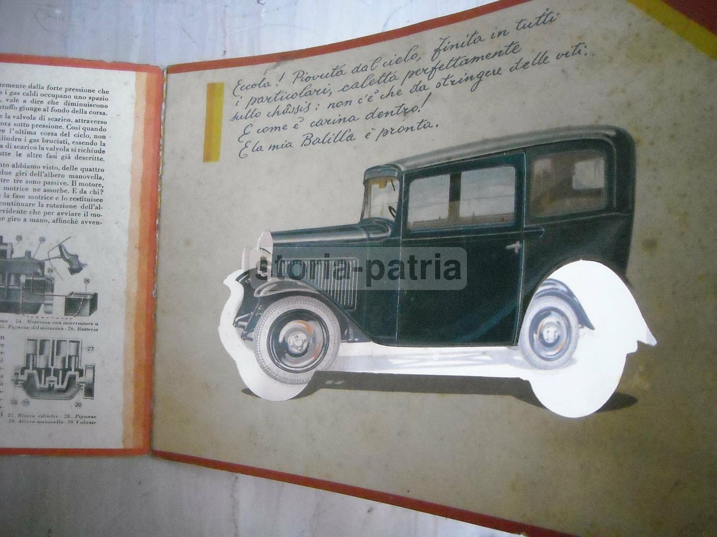 Balilla Fiat 1932: Pubblicazione Futurista Lingotto Torino