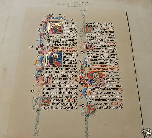 Miniatura Messale Clemente VII Avignone Secolo XIV Acquarello Oro