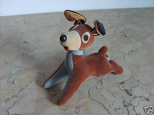 Cagnolino Vintage In Pannolenci Fancy Animal Japan Anni '50