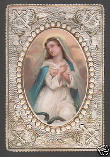 Santino Antico Merlettato, Madonna Immacolata