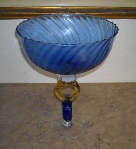Vaso In Vetro Di Murano A Calice, Anni '50