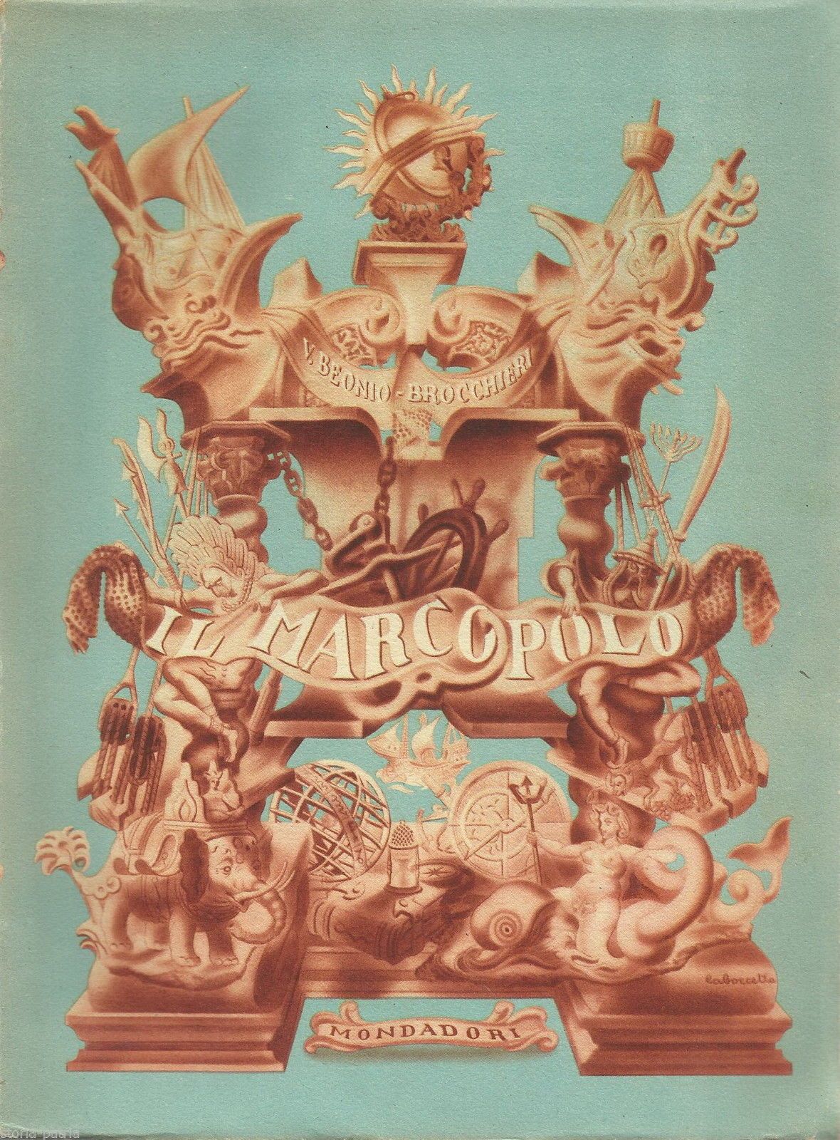 Il Marcopolo Di Beonio Brocchieri 1945 Prima Edizione Mondadori
