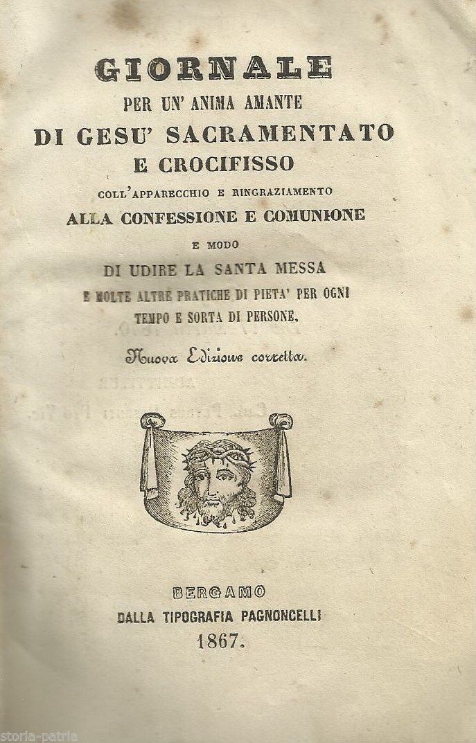 Giornale Devozionale, Bergamo, Pagnoncelli, 1867