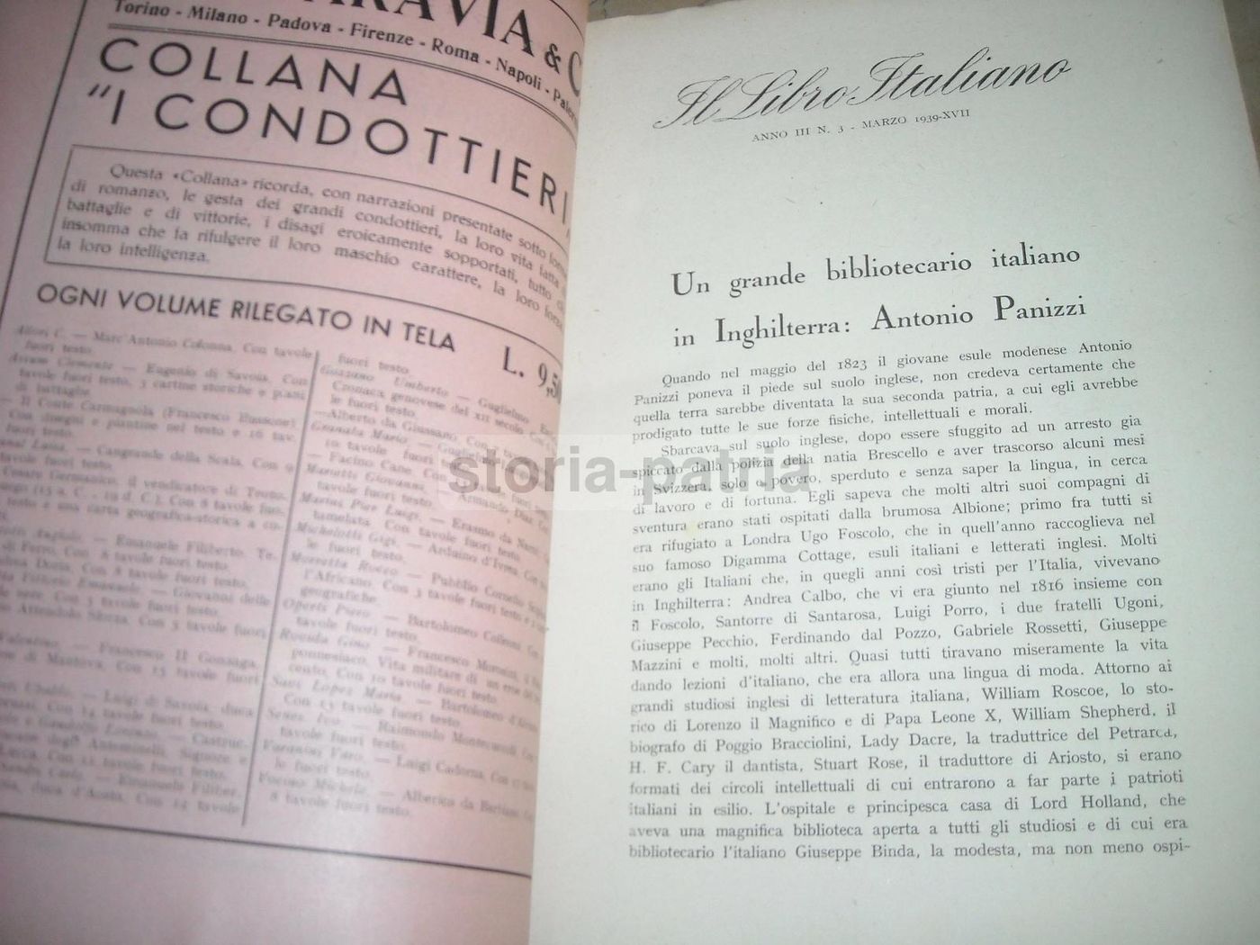 Il Libro Italiano: Rassegna Bibliografica Generale (marzo 1939)