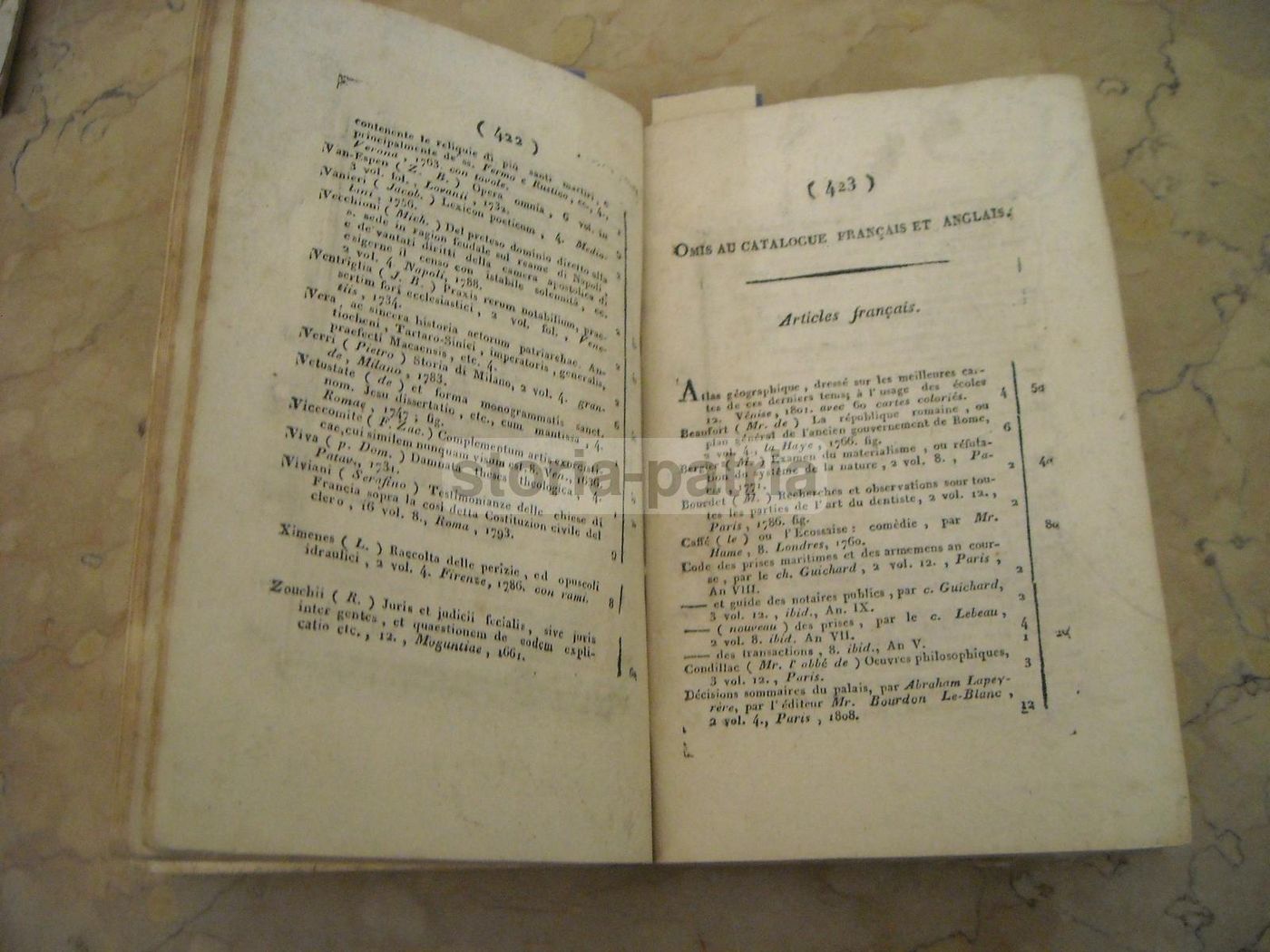 Catalogo Librario Luigi Marotta, 1826, Napoli. Edizioni Aldine E Incunaboli