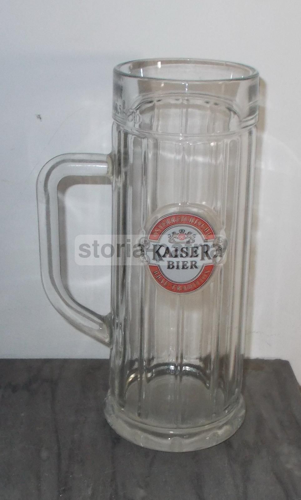 Bicchiere Pubblicitario Birra Österreichische Kaiser Beer Vintage