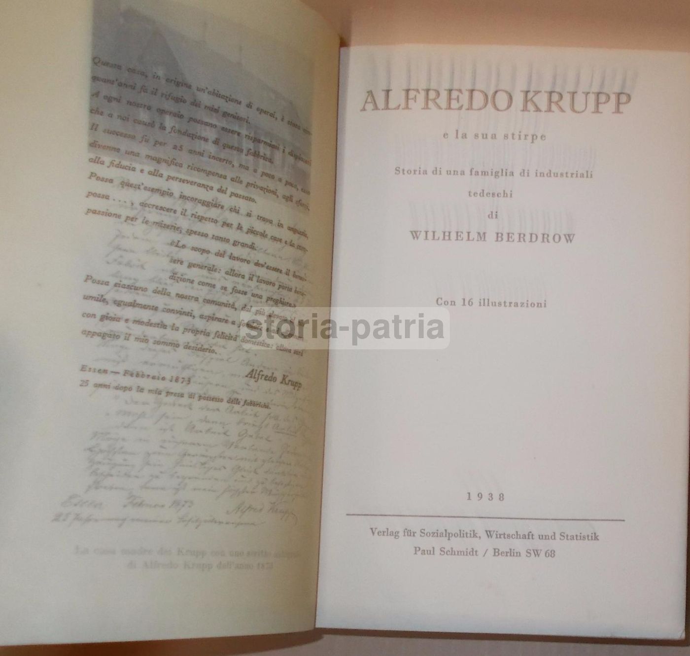 Alfredo Krupp E La Sua Stirpe, Berdrow 1938, Storia Industriali