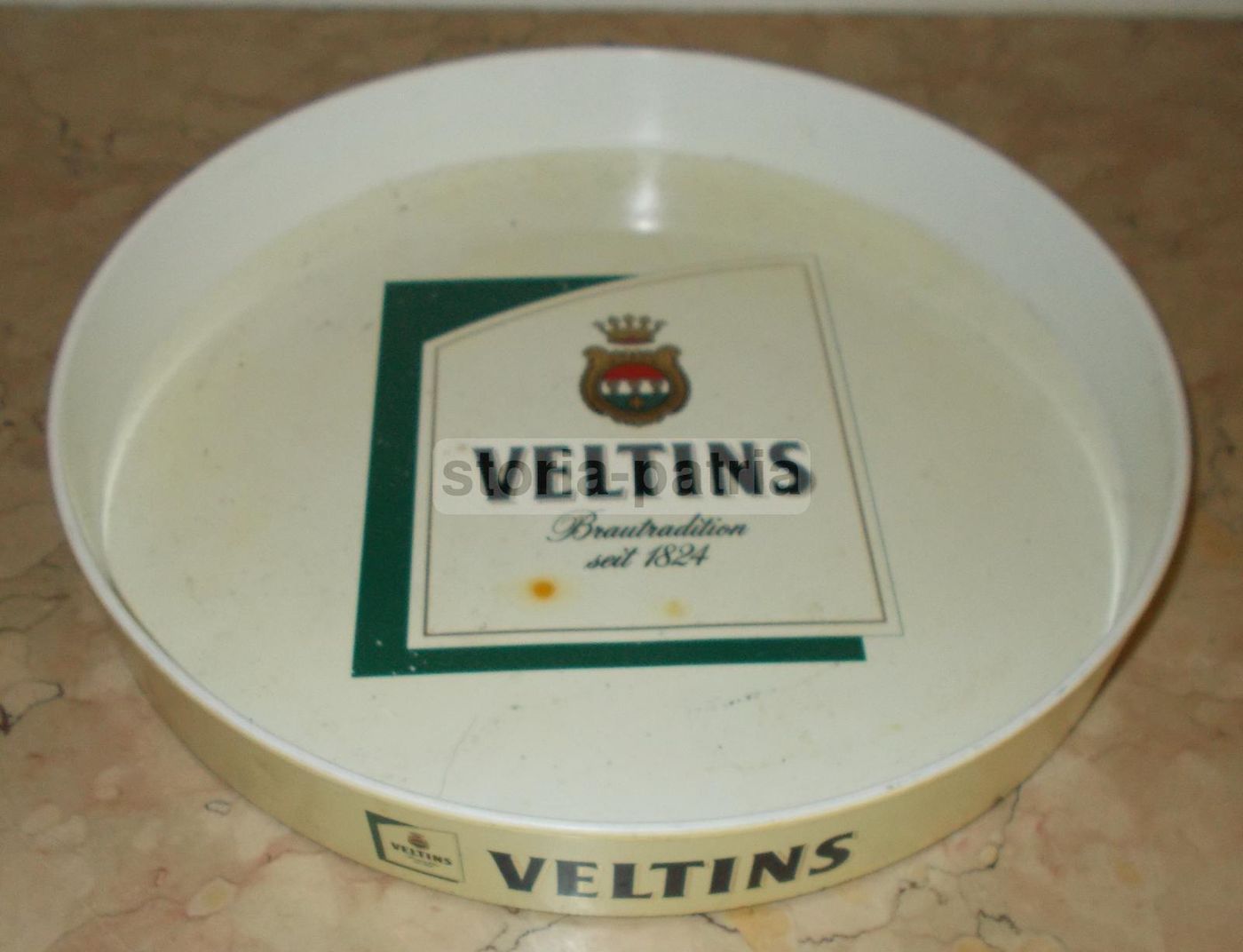 Vassoio Pubblicitario Veltins Birra Vintage Anni '70 '80