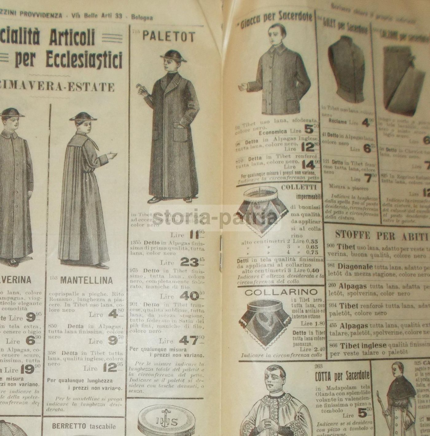 Catalogo Grandi Magazzini Provvidenza Bologna 1912, Abbigliamento E Articoli Vari