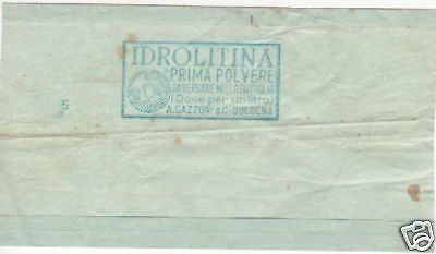 Idrolitina Gazzoni Bologna Pubblicitaria Vintage Anni '30