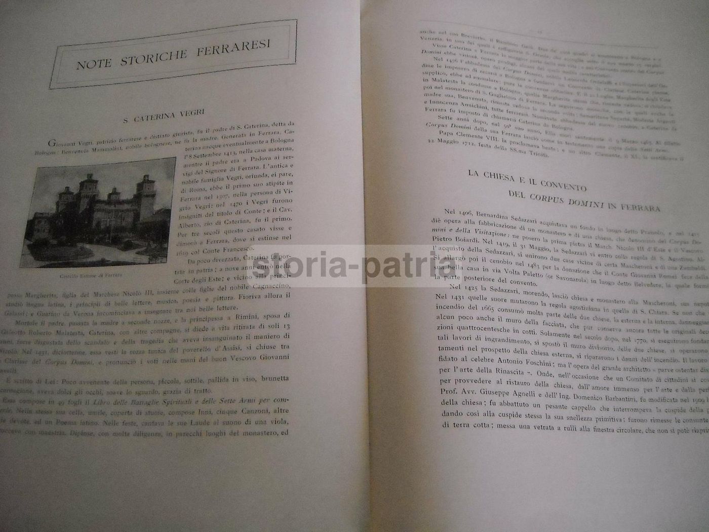 Santa Caterina De' Vegri: Bologna, 1912. Storia, Arte E Devozione
