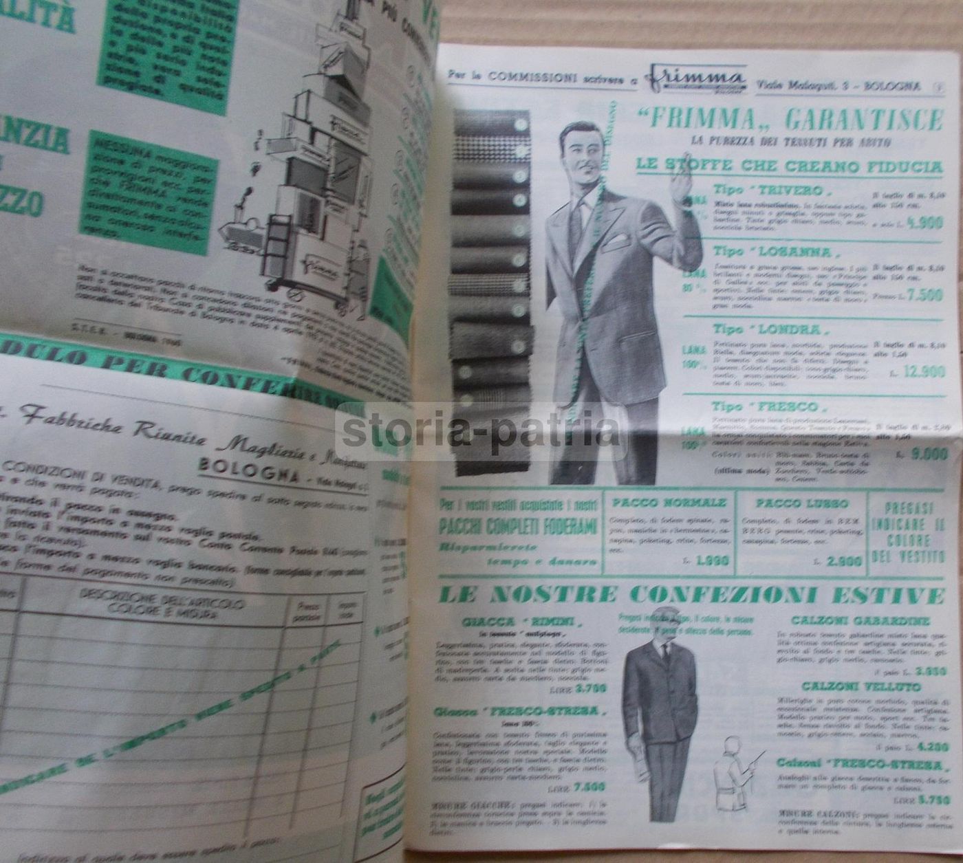 Catalogo F.Ri.M.Ma. Bologna Primavera Estate 1960 Bloch Bassetti