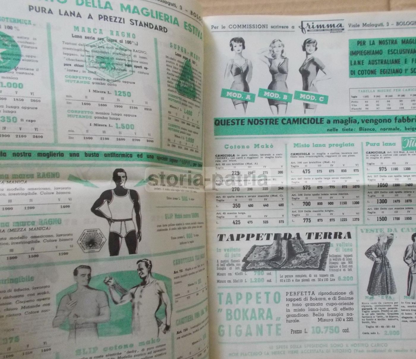 Catalogo F.Ri.M.Ma. Bologna Primavera Estate 1960 Bloch Bassetti