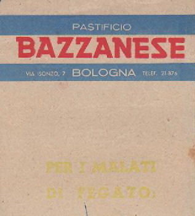 Pastificio Bazzanese Bologna, Pasta Amina. Pubblicità d'Epoca, 1950 Circa