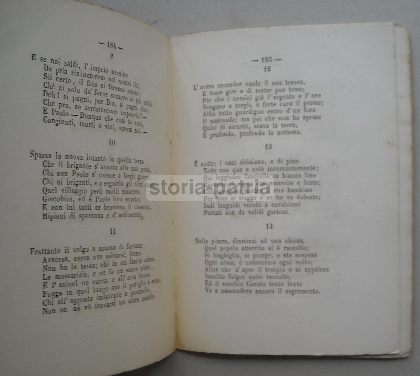 Antonio Tarzia: Versi (1870)   Il Romito Di Pesaca O La Calabria Nel 1799