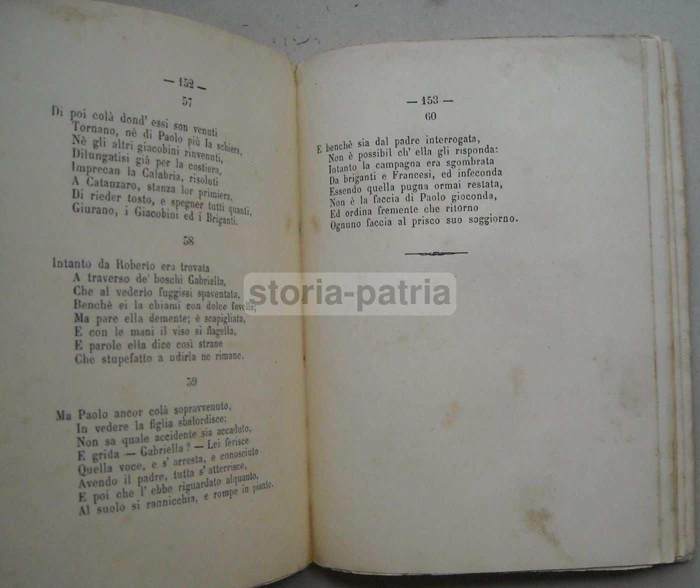 Antonio Tarzia: Versi (1870)   Il Romito Di Pesaca O La Calabria Nel 1799