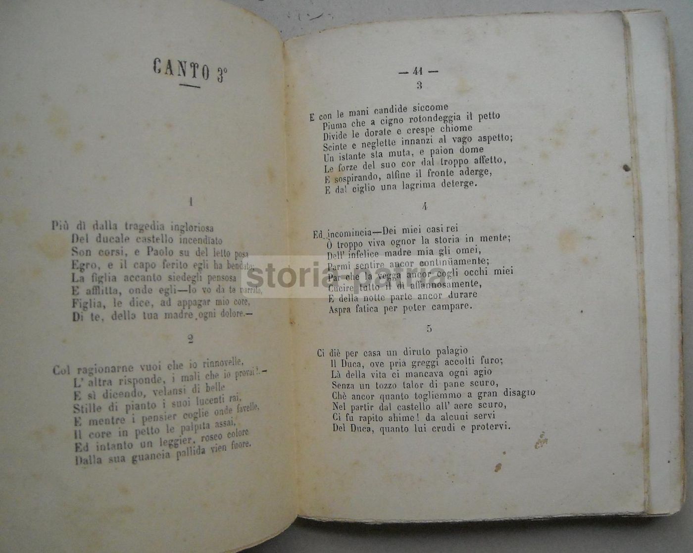 Antonio Tarzia: Versi (1870)   Il Romito Di Pesaca O La Calabria Nel 1799