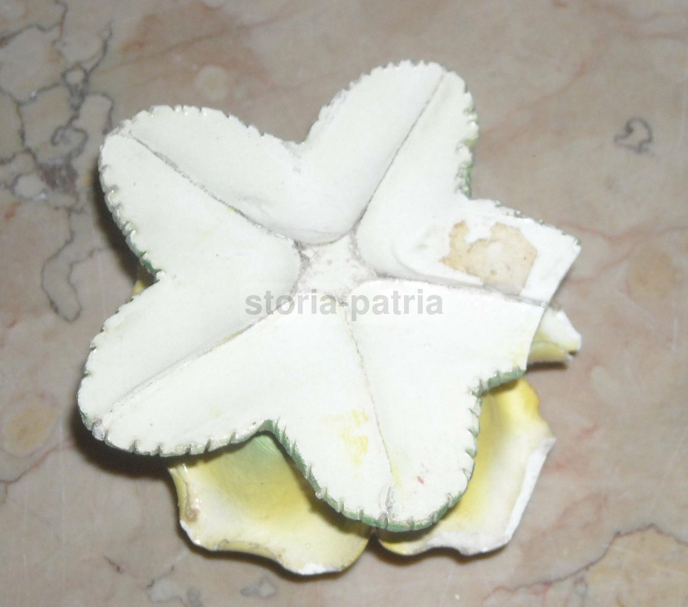 Scultura In Ceramica A Forma Di Rosa, Manifattura Napoletana, Anni '30