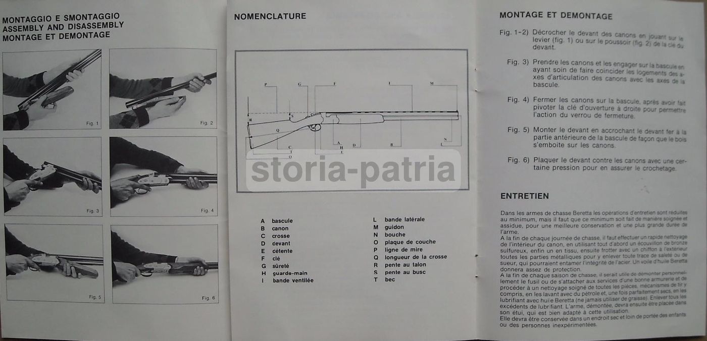 Catalogo Beretta: Fucili Da Caccia, Gardone Val Trompia, Brescia