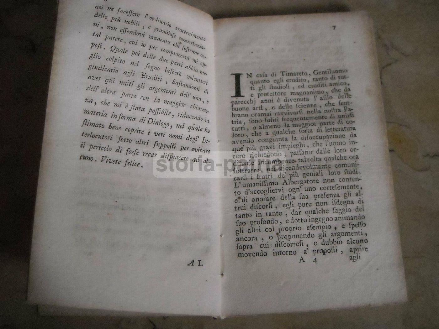 Gaetani: Dialogo Sopra Le Antiche Saltazioni, Venezia 1750 Ca. Edizione Rara