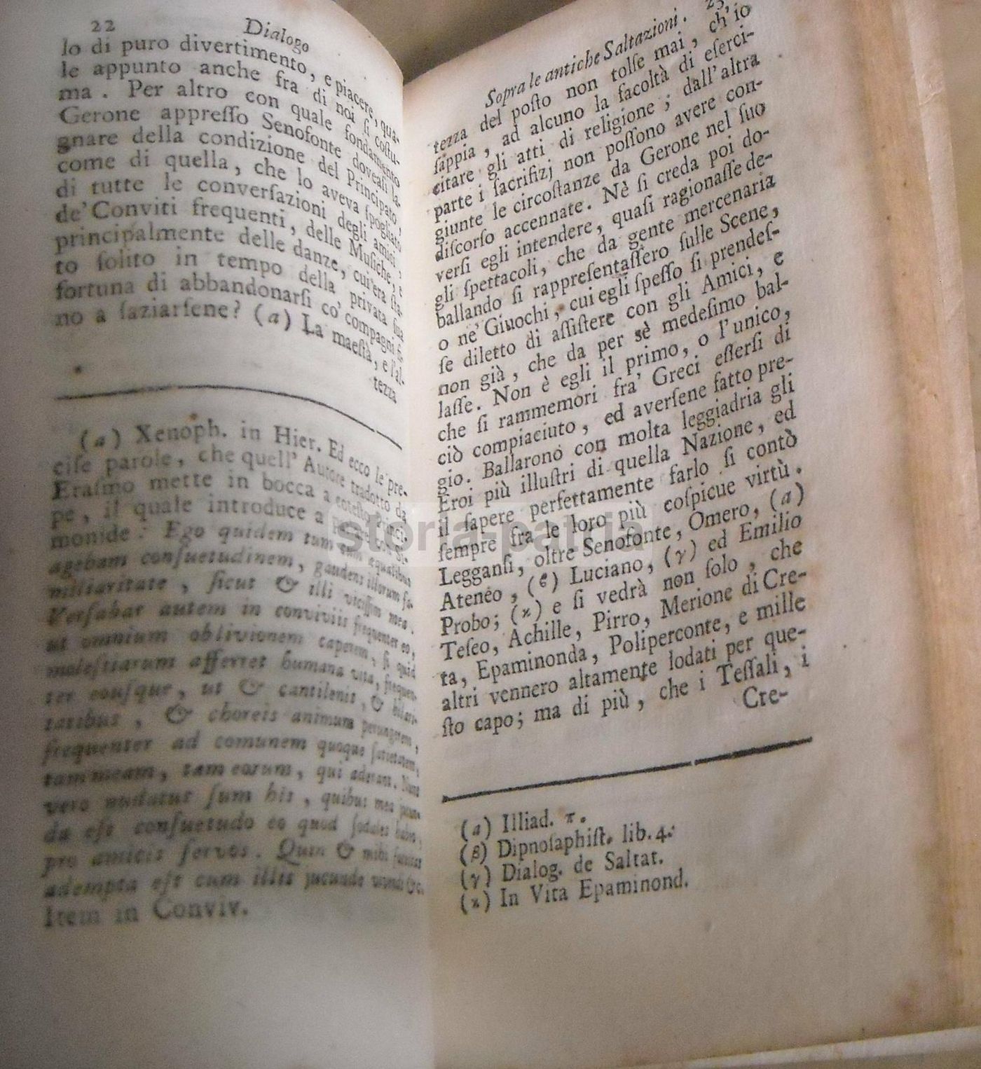 Gaetani: Dialogo Sopra Le Antiche Saltazioni, Venezia 1750 Ca. Edizione Rara