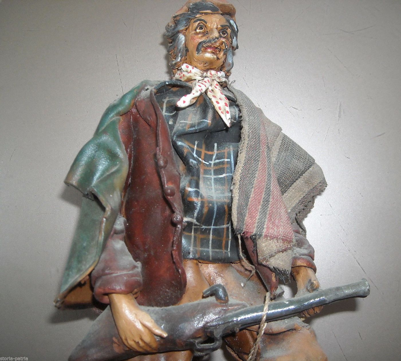 Scultura Di Brigante Con Fucile, Angela Tripi, Terracotta, Anni '50