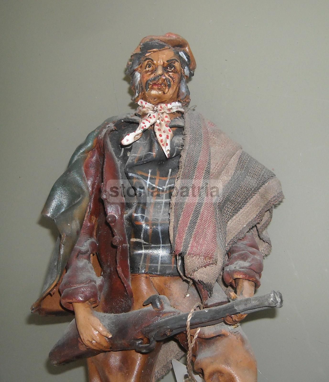 Scultura Di Brigante Con Fucile, Angela Tripi, Terracotta, Anni '50