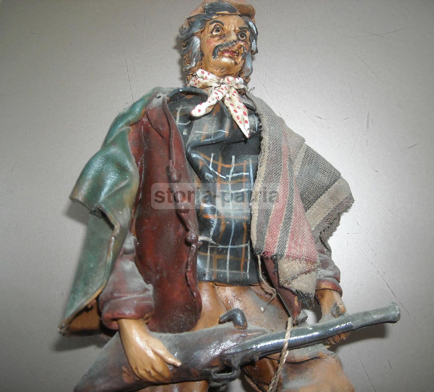 Scultura Di Brigante Con Fucile, Angela Tripi, Terracotta, Anni '50