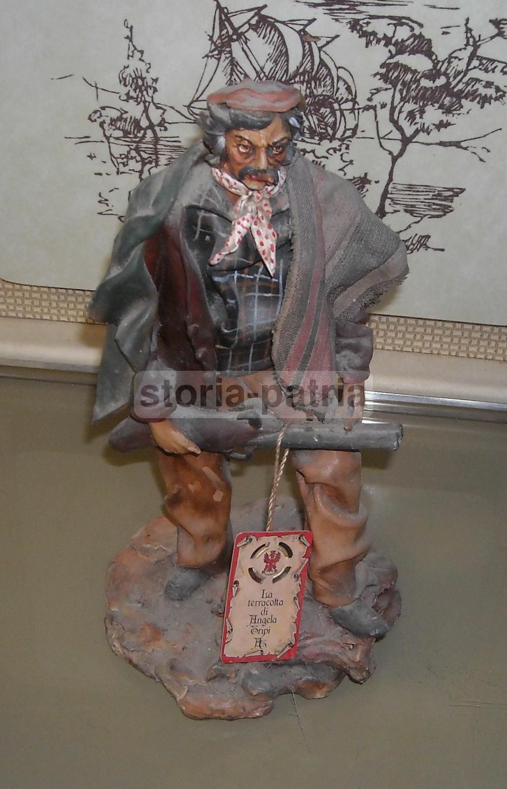 Scultura Di Brigante Con Fucile, Angela Tripi, Terracotta, Anni '50