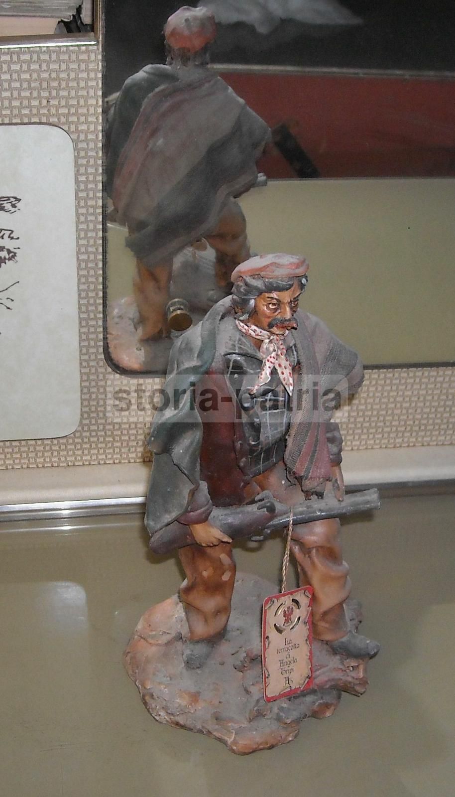 Scultura Di Brigante Con Fucile, Angela Tripi, Terracotta, Anni '50