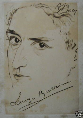 Ritratto Di Barzini Di Anselmo Bucci   Incisione Originale, Primo '900