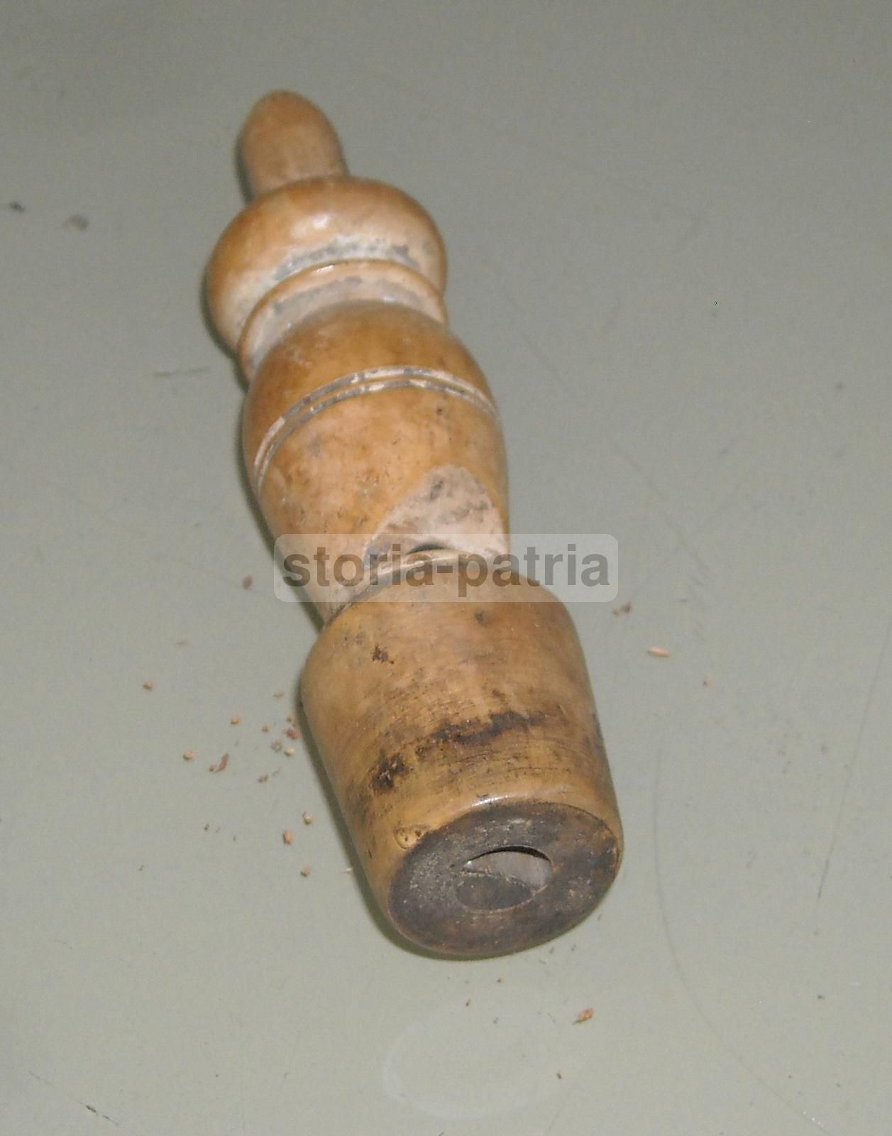 Antico Richiamo Per Uccelli In Legno Tornito, Caccia XIX Secolo