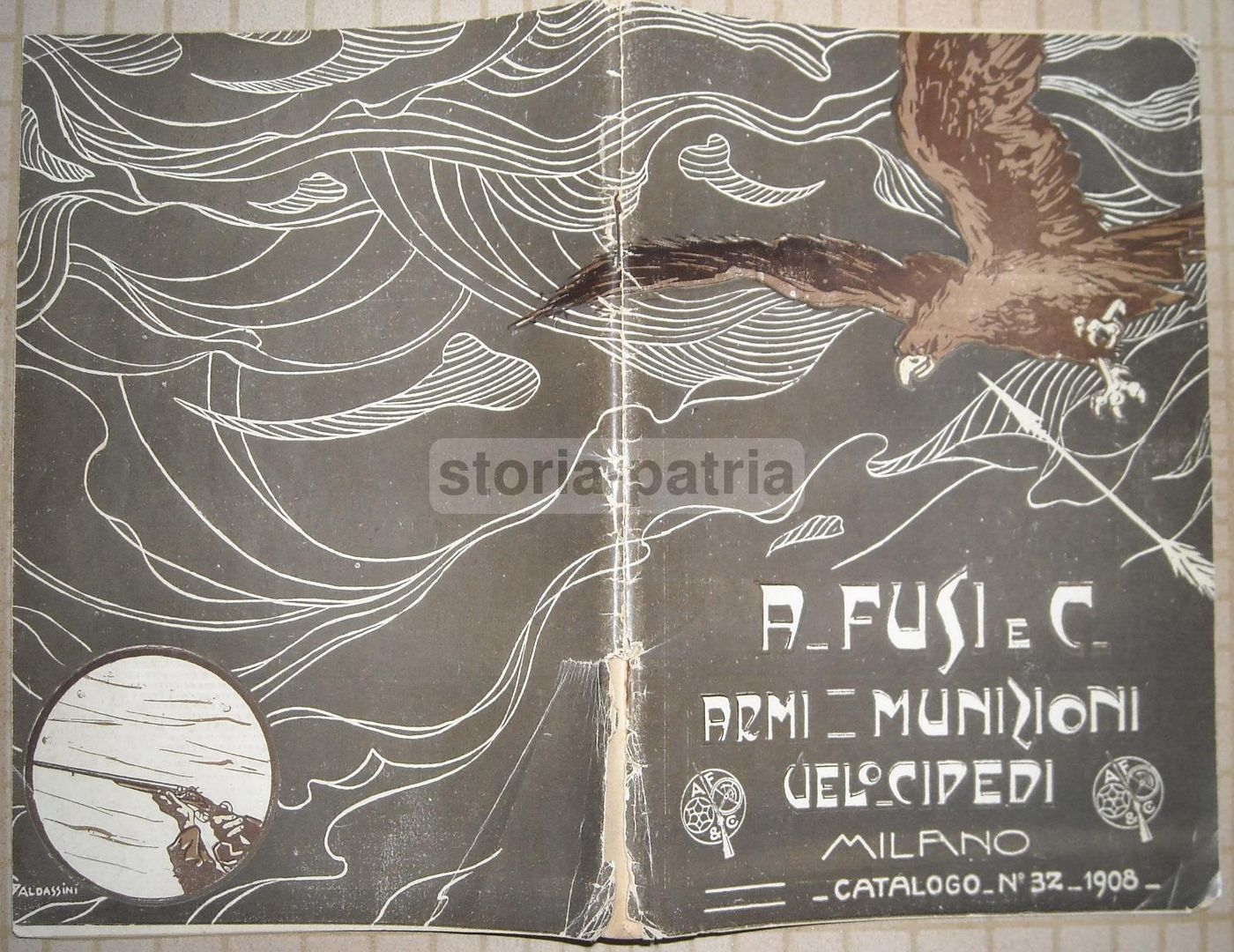 Catalogo Fusi 1908 Armi Munizioni Velocipedi Milano Caccia Biciclette