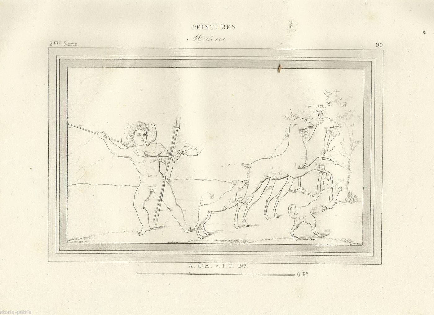 Scena Di Caccia Con Angelo E Cani Da Caccia