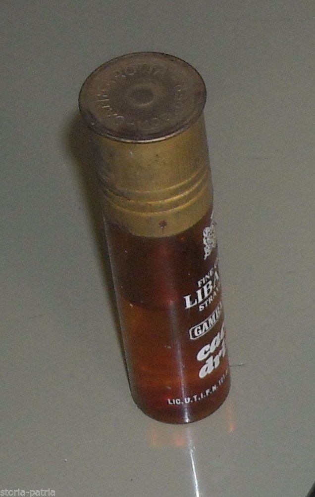 Mignon Grappa Libarna Gambarotta A Forma Di Cartuccia, Anni '60 '70