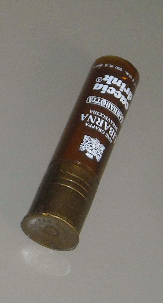 Mignon Grappa Libarna Gambarotta A Forma Di Cartuccia, Anni '60 '70