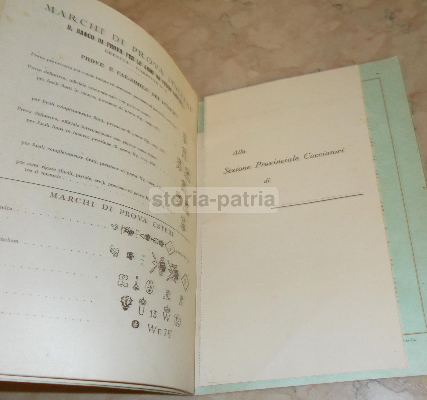 Calendario E Registro Di Caccia 1939, Federazione Italiana Caccia