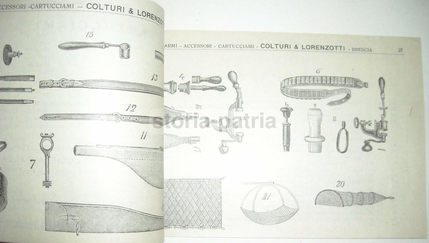 Catalogo Storico Colturi & Lorenzotti Brescia 1908 Fucili Caccia