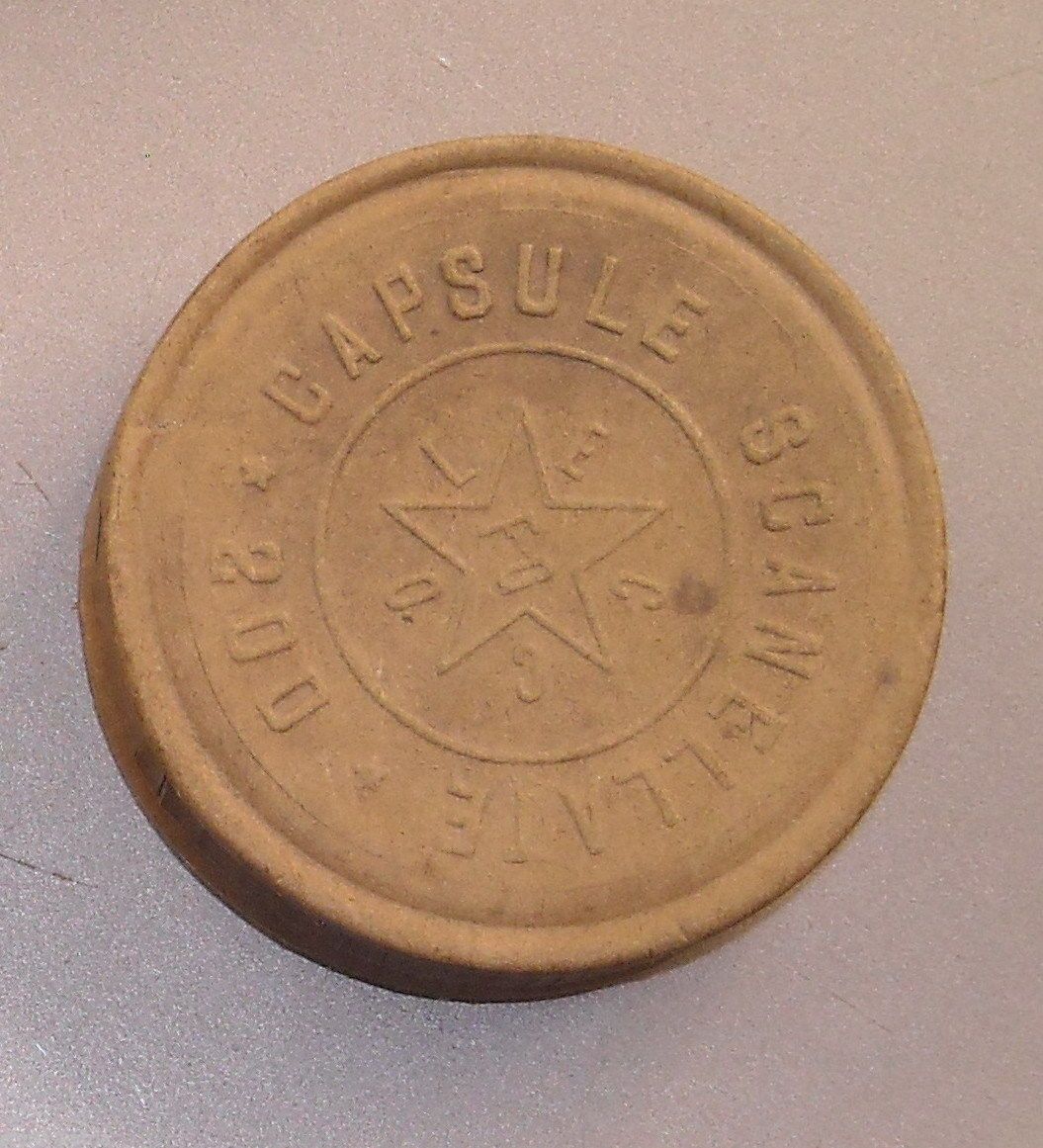 Scatola Pubblicitaria Fiocchi Lecco Capsule Scanellate Anni '30