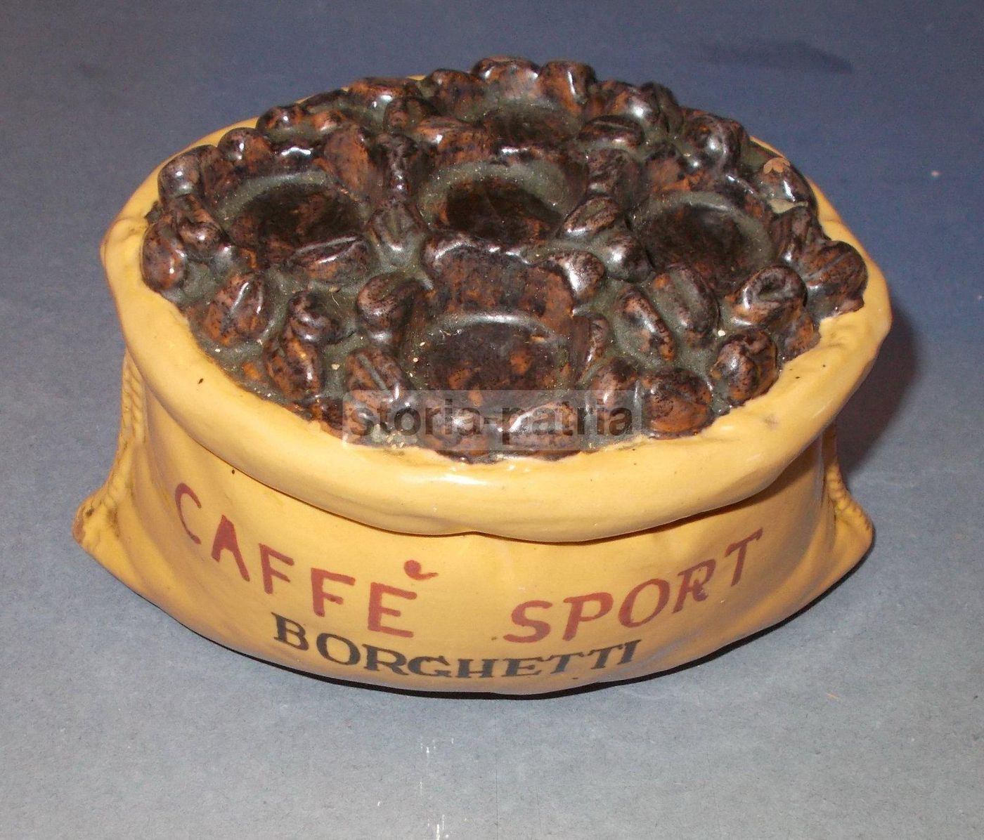 Ceramica Pubblicitaria Borghetti Caffè Sport Vintage Portabicchieri