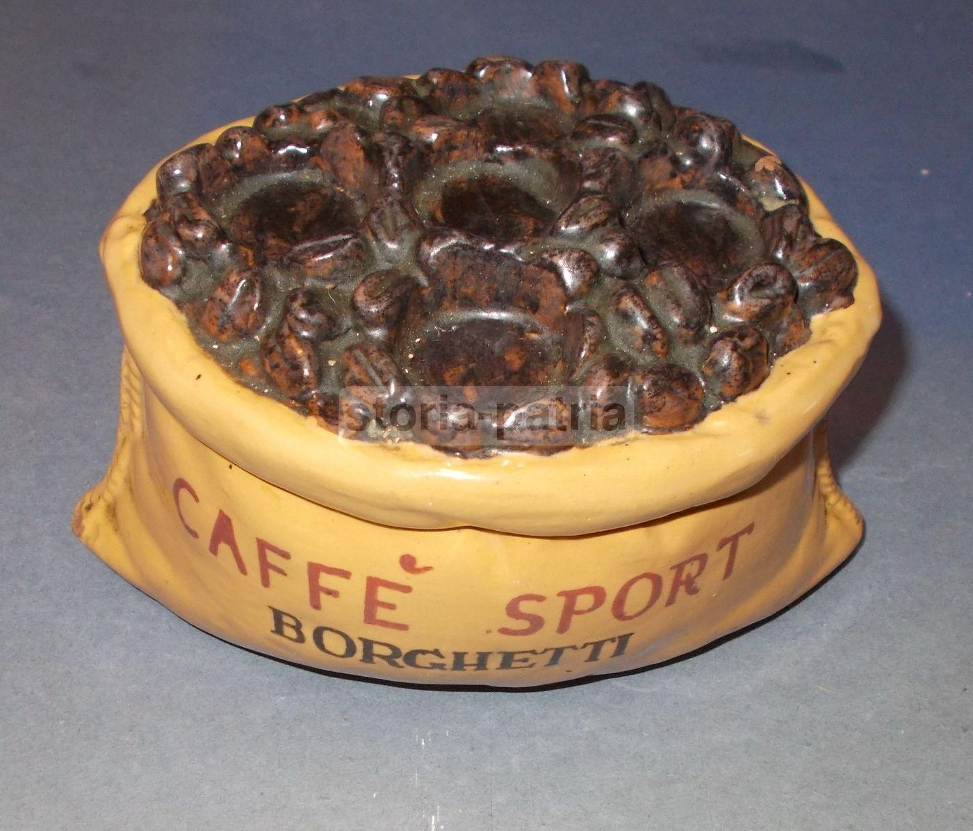 Ceramica Pubblicitaria Borghetti Caffè Sport Vintage Portabicchieri