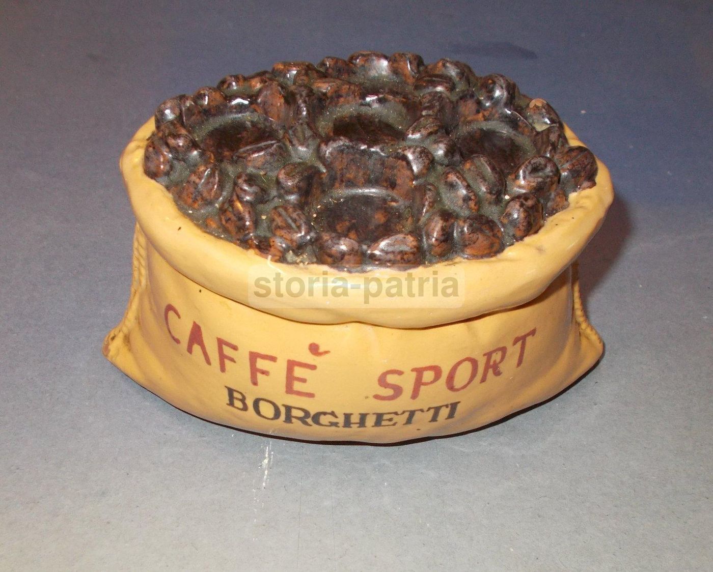Ceramica Pubblicitaria Borghetti Caffè Sport Vintage Portabicchieri
