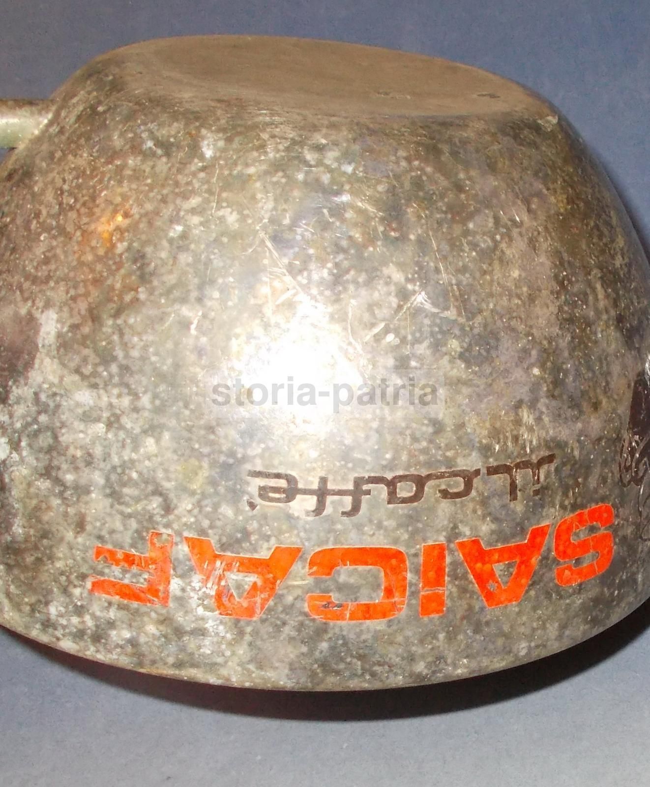 Tazza Pubblicitaria Saicaf Vintage Metallo Argentato Anni '70 '90