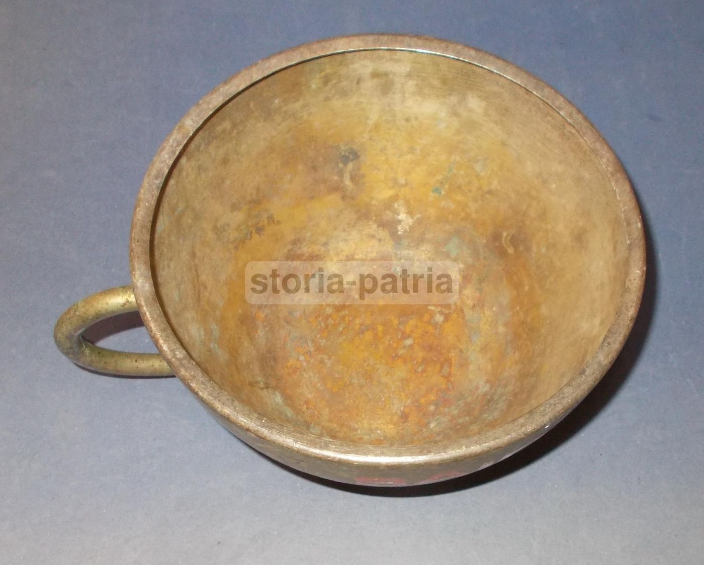 Tazza Pubblicitaria Saicaf Vintage Metallo Argentato Anni '70 '90